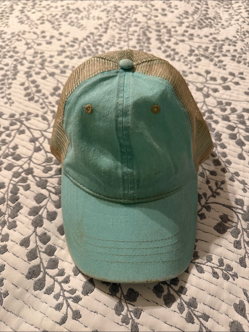 Aqua Mesh Back Trucker Cap